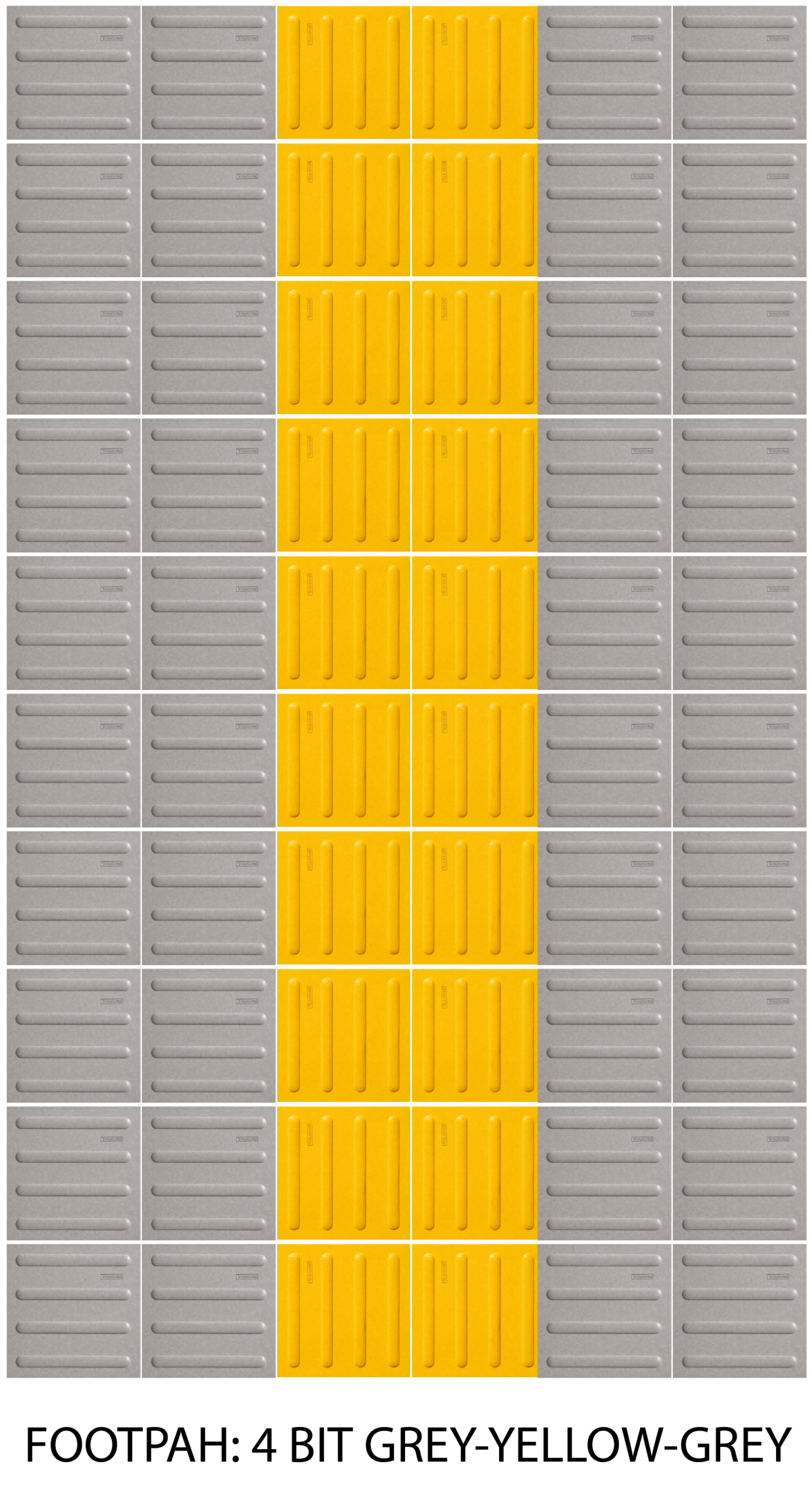Buildcom 1No. Homo Pavement Tiles BP-18 Four Bit (12x12x1)