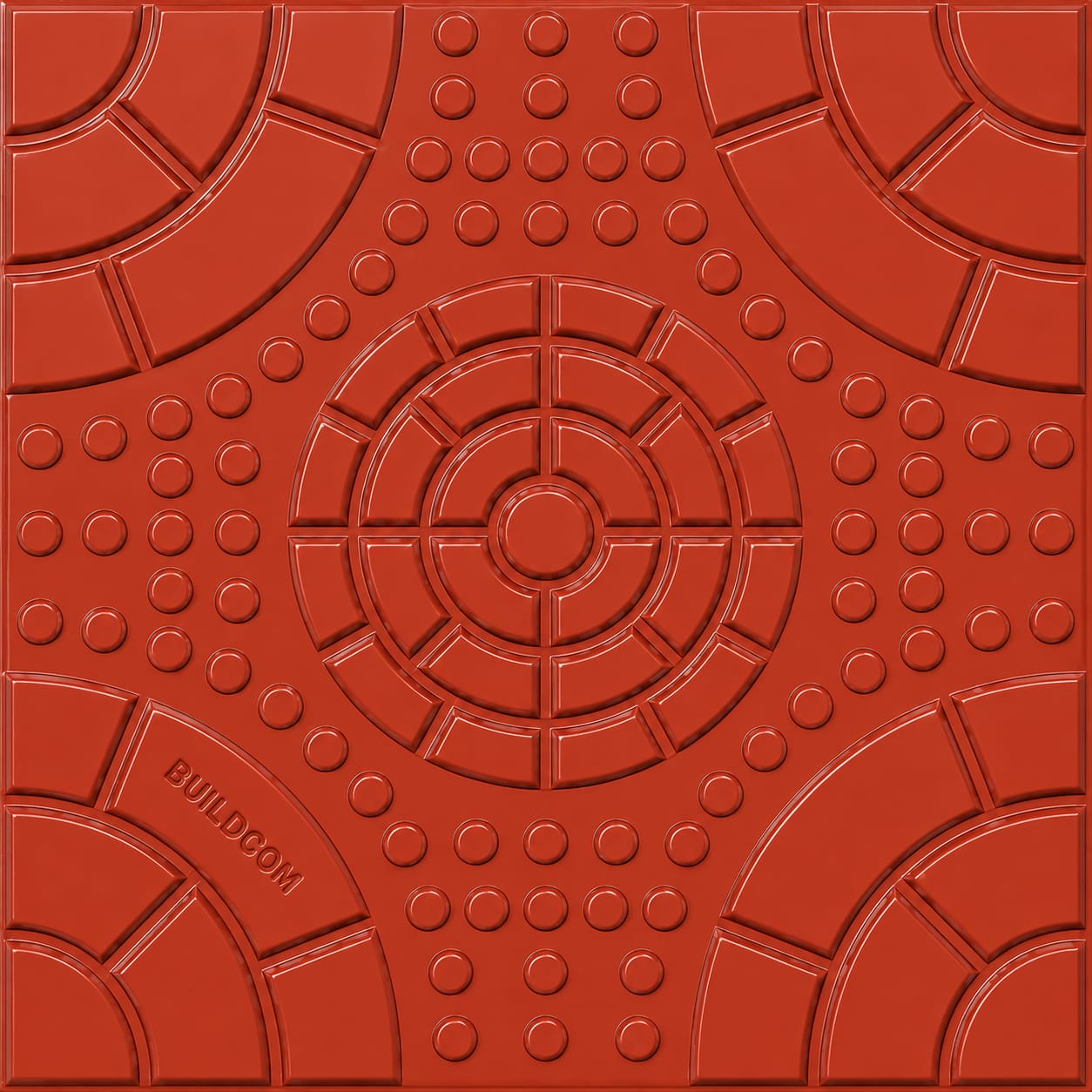 76 Button Red 12x12 Master